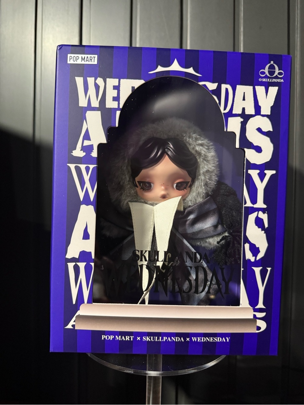 SKULLPANDA × Wednesday Plush (Nevermore Academy Uniform Version)